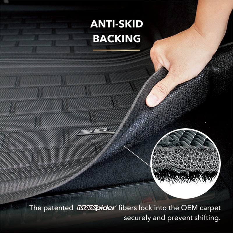 3D MAXpider 15-23 Ford Mustang Kagu Cargo Liner - Black - Image 3