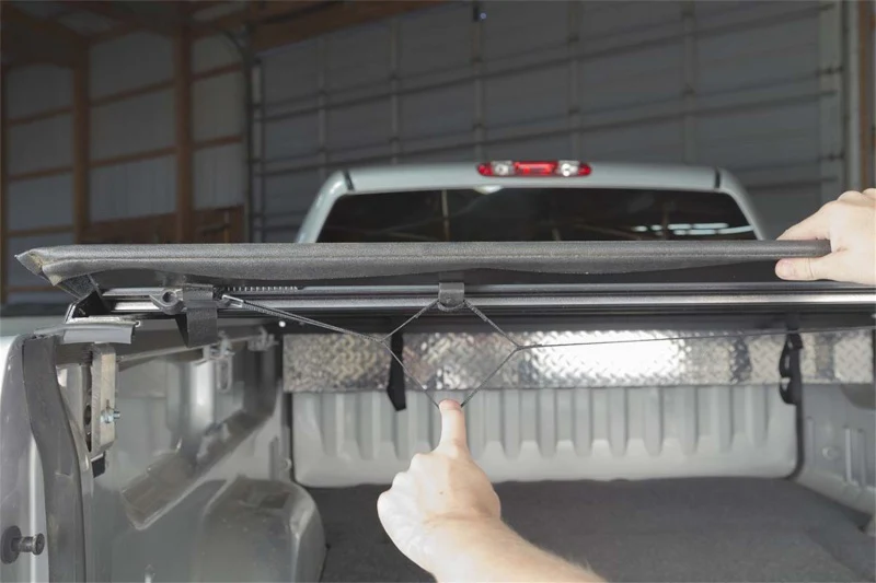 Access Lorado 04-15 Titan Crew Cab 5ft 7in Bed (Clamps On w/ or w/o Utili-Track) Roll-Up Cover - Image 12