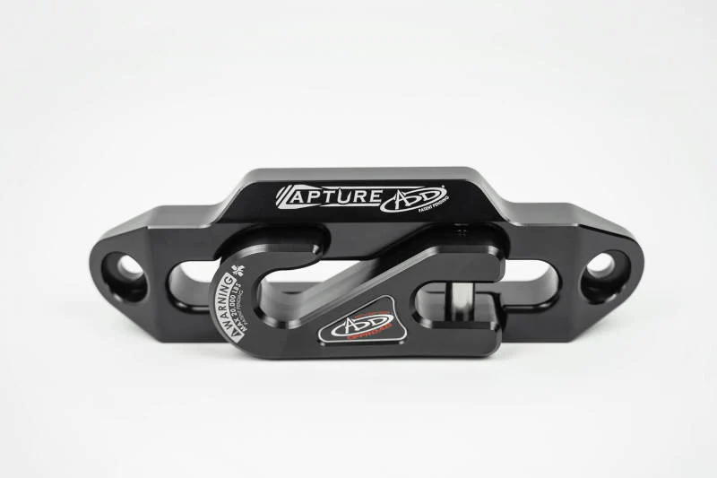 Addictive Desert Designs 1-5/16in Winch Fairlead Plate w/ Recessed Round End Hook - Black - Image 3