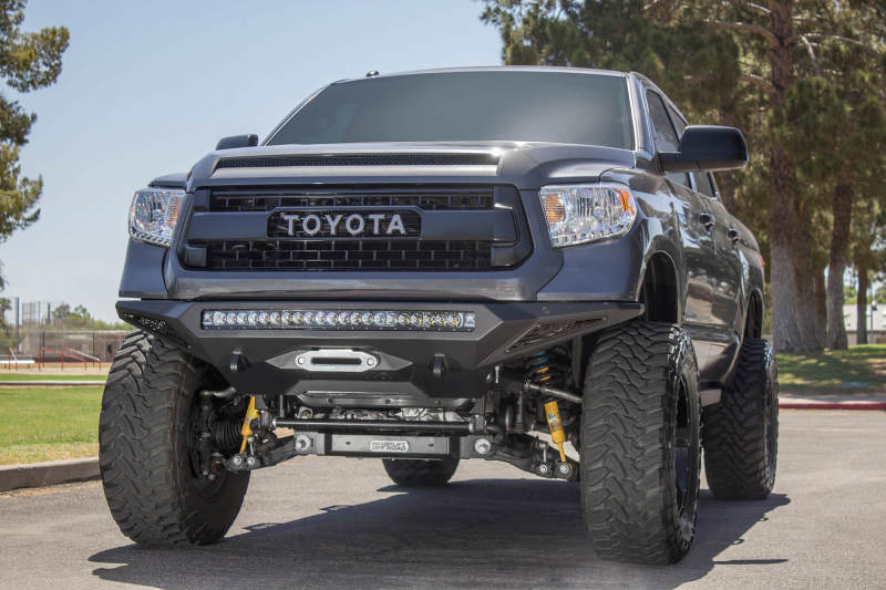 Addictive Desert Designs 2014+ Toyota Tundra Stealth Fighter Front Bumper w/Winch Mount & Sensors - Image 3