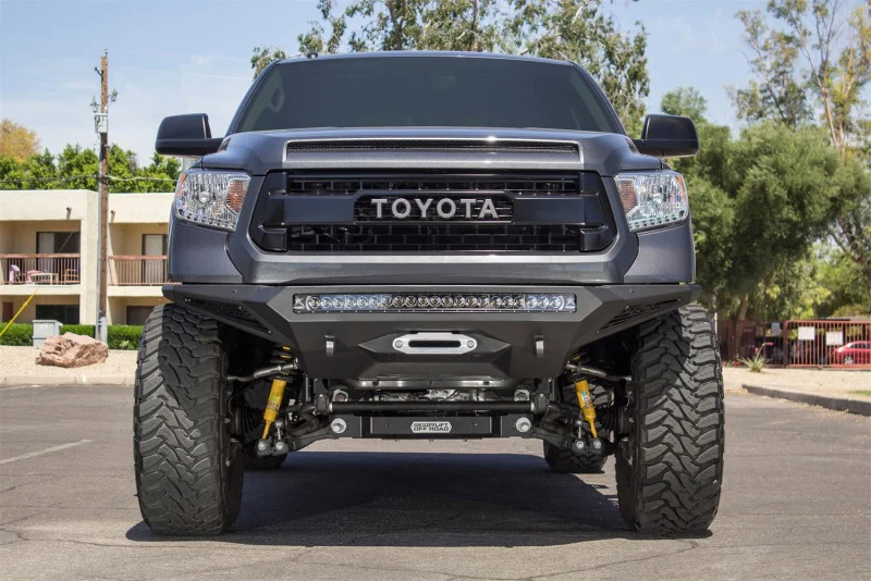Addictive Desert Designs 2014+ Toyota Tundra Stealth Fighter Front Bumper w/Winch Mount & Sensors - Image 8