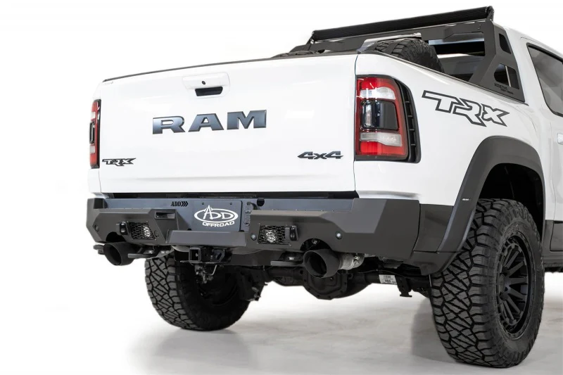 Addictive Desert Designs 2021 Dodge RAM 1500 TRX Stealth Fighter Rear Bumper - Hammer Black - Image 3