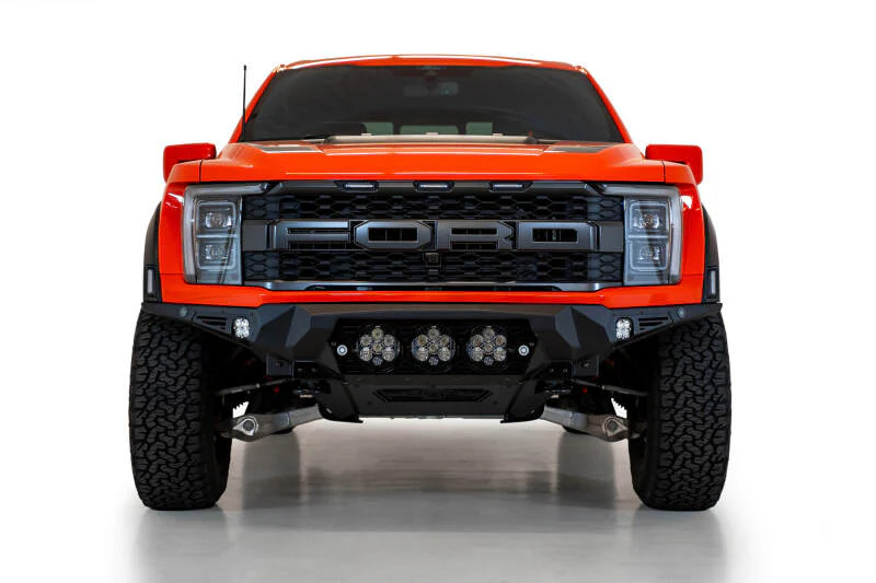 Addictive Desert Designs 2021+ Ford Raptor Bomber Front Bumper w/ 3 Baja Designs LP6 Light Mounts - Image 6