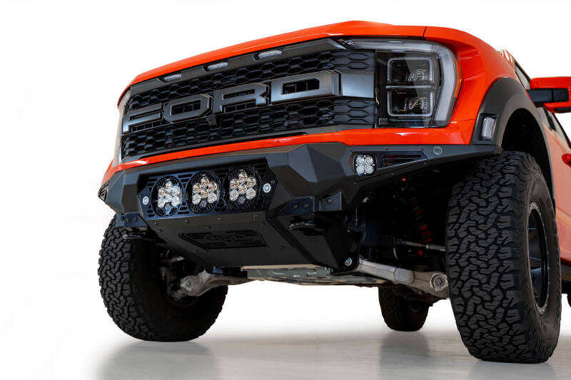Addictive Desert Designs 2021+ Ford Raptor Bomber Front Bumper w/ 3 Baja Designs LP6 Light Mounts - Image 7