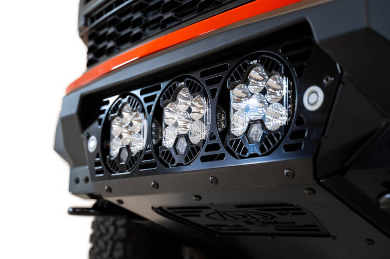 Addictive Desert Designs 2021+ Ford Raptor Bomber Front Bumper w/ 3 Baja Designs LP6 Light Mounts - Image 8