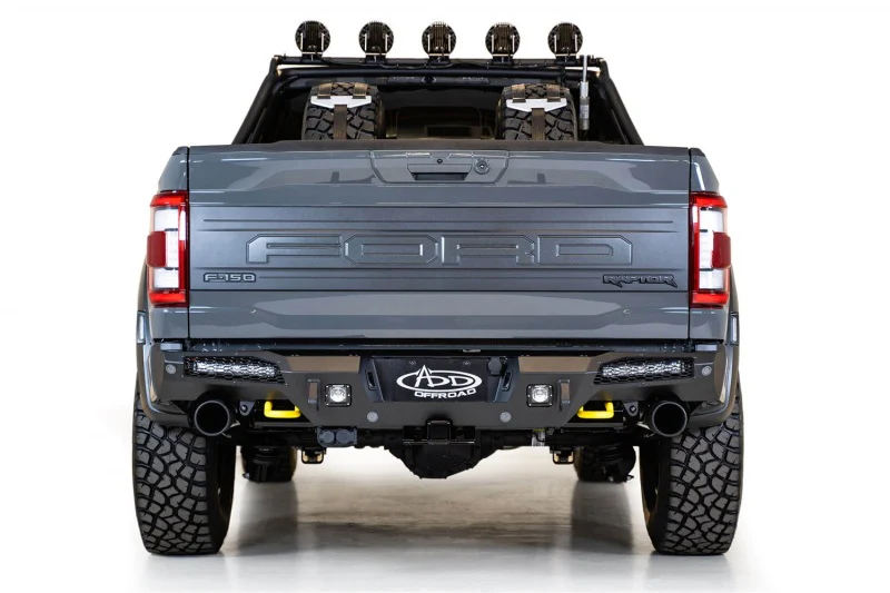 Addictive Desert Designs 21-22 Ford Raptor HoneyBadger Rear Bumper - Image 8