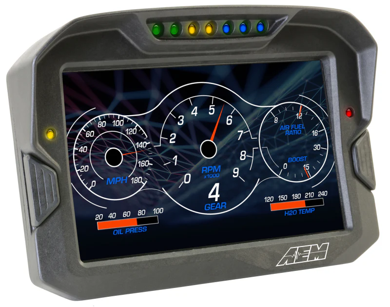 AEM CD-7 Non Logging GPS Enabled Race Dash Carbon Fiber Digital Display w/o VDM (CAN Input Only) - Image 6
