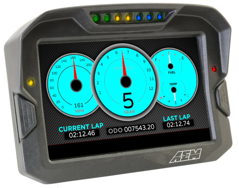 AEM CD-7 Non Logging Race Dash Carbon Fiber Digital Display (CAN Input Only) - Image 12