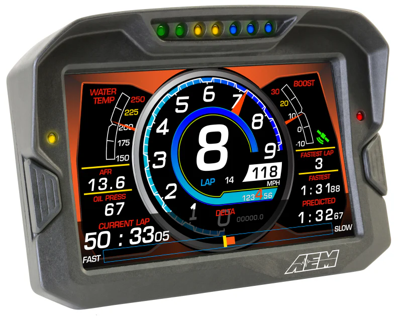 AEM CD-7 Non Logging Race Dash Carbon Fiber Digital Display (CAN Input Only) - Image 8
