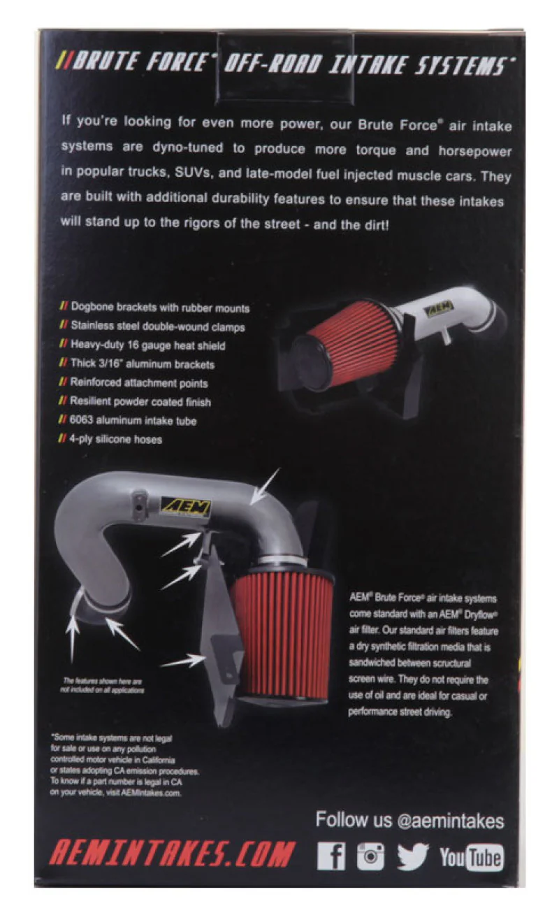AEM Dryflow Conical Air Filter 2.75in Flange ID / 6in Base OD / 5.125in Top OD / 9.125in Height - Image 19