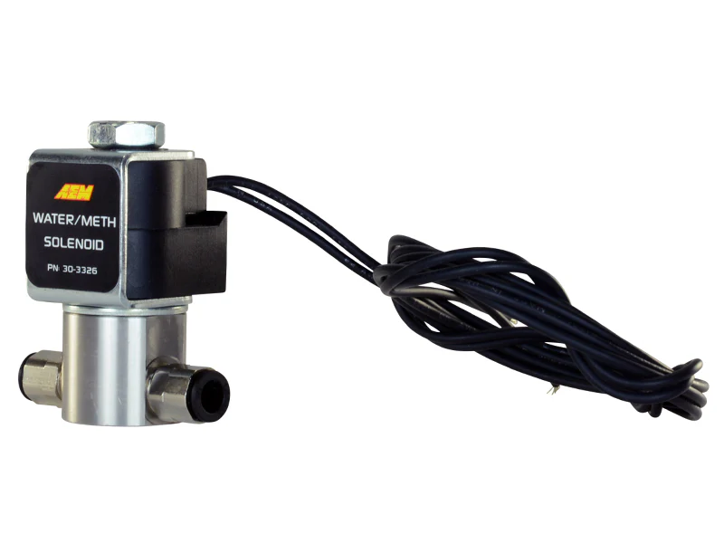 AEM Water/Methanol Injection System - High-Flow Low-Current WMI Solenoid - 200PSI 1/8in-27NPT In/Out - Image 2