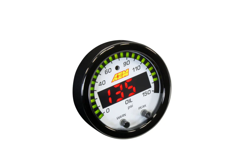 AEM X-Series 0-150 Oil Pressure Gauge Kit - Image 7