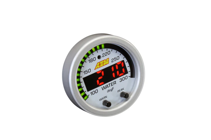 AEM X-Series Temperature 100-300F Gauge Kit (ONLY Black Bezel and Water Temp. Faceplate) - Image 11
