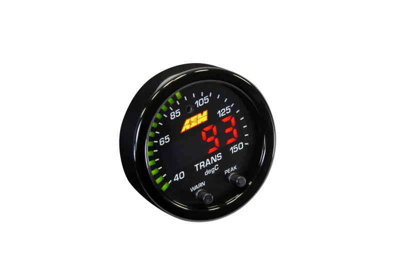 AEM X-Series Temperature 100-300F Gauge Kit (ONLY Black Bezel and Water Temp. Faceplate) - Image 12