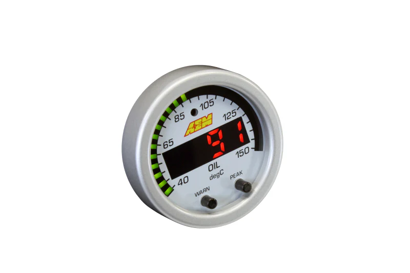 AEM X-Series Temperature 100-300F Gauge Kit (ONLY Black Bezel and Water Temp. Faceplate) - Image 13