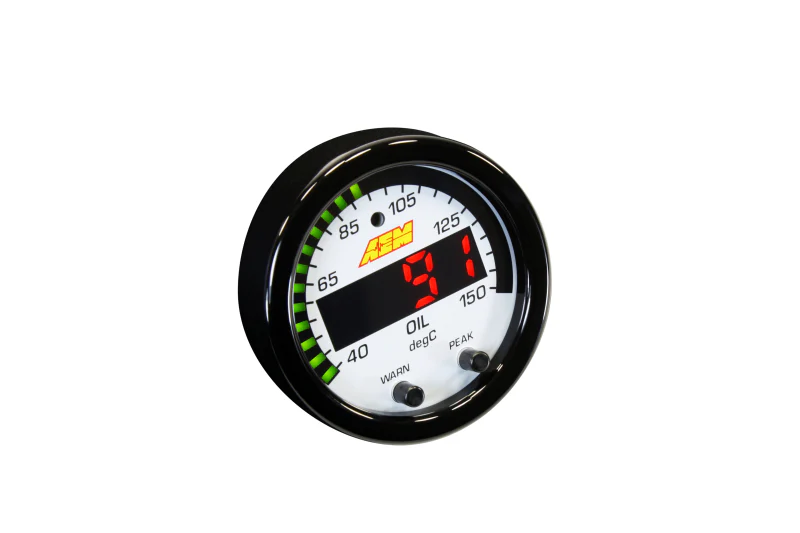 AEM X-Series Temperature 100-300F Gauge Kit (ONLY Black Bezel and Water Temp. Faceplate) - Image 16