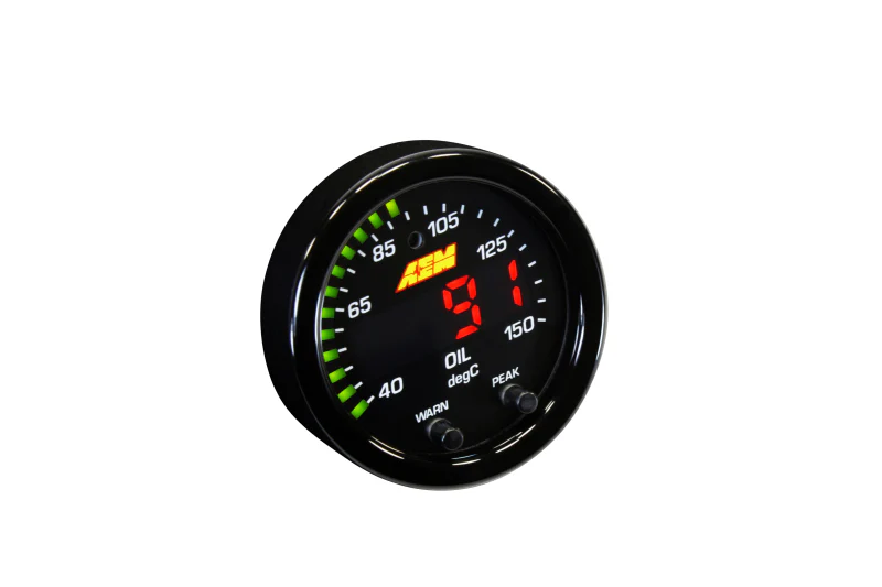 AEM X-Series Temperature 100-300F Gauge Kit (ONLY Black Bezel and Water Temp. Faceplate) - Image 18