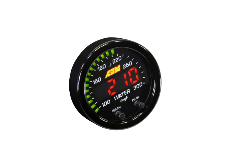 AEM X-Series Temperature 100-300F Gauge Kit (ONLY Black Bezel and Water Temp. Faceplate) - Image 21