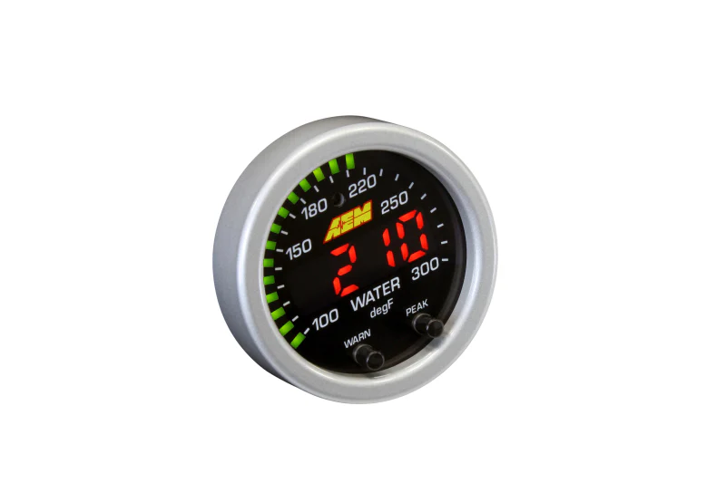 AEM X-Series Temperature 100-300F Gauge Kit (ONLY Black Bezel and Water Temp. Faceplate) - Image 25