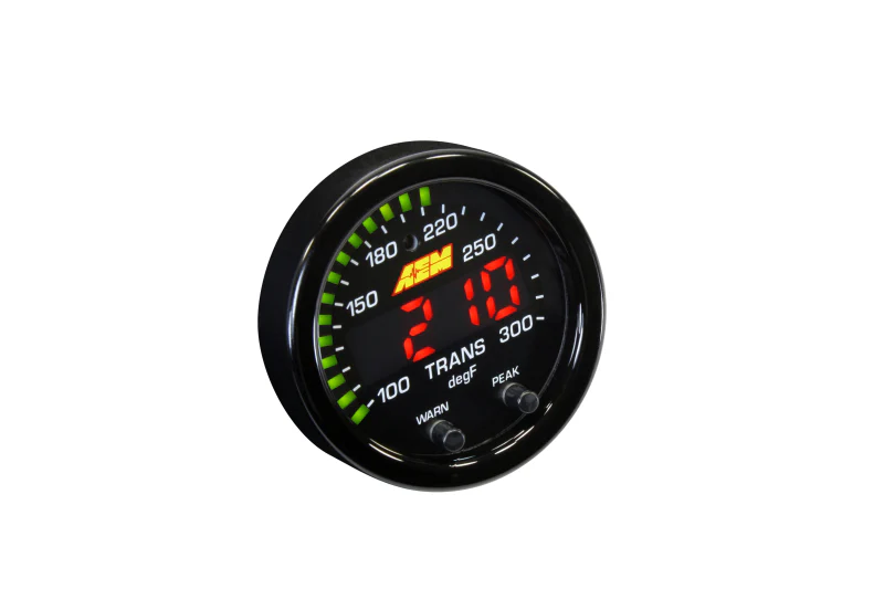 AEM X-Series Temperature 100-300F Gauge Kit (ONLY Black Bezel and Water Temp. Faceplate) - Image 3