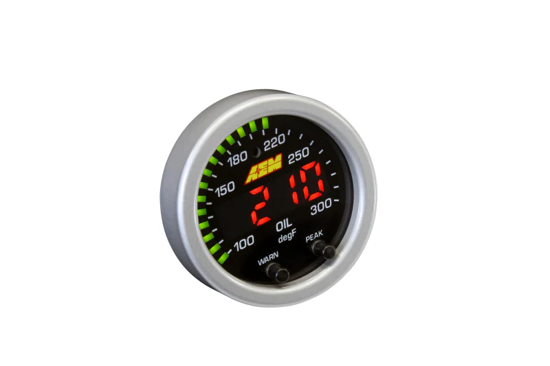 AEM X-Series Temperature 100-300F Gauge Kit (ONLY Black Bezel and Water Temp. Faceplate) - Image 8