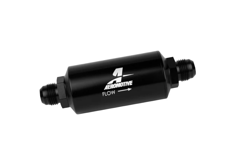 Aeromotive In-Line Filter - AN -10 size Male - 10 Micron Microglass Element - Bright-Dip Black - Image 5
