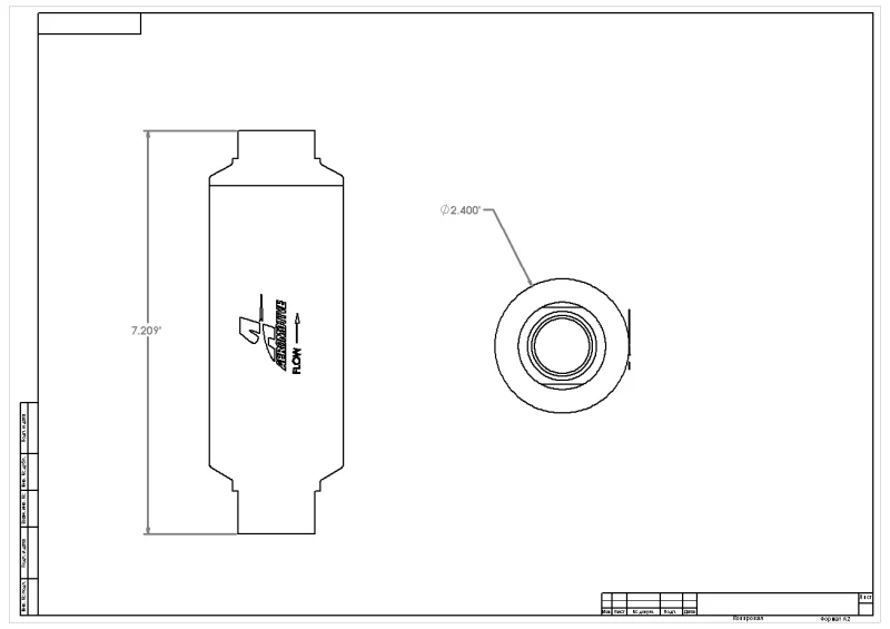 Aeromotive In-Line Filter - (AN-12 ORB) 10 Micron Microglass Element - Image 11