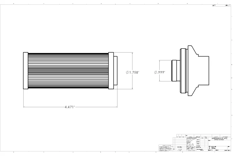 Aeromotive In-Line Filter - (AN-12 ORB) 10 Micron Microglass Element - Image 14