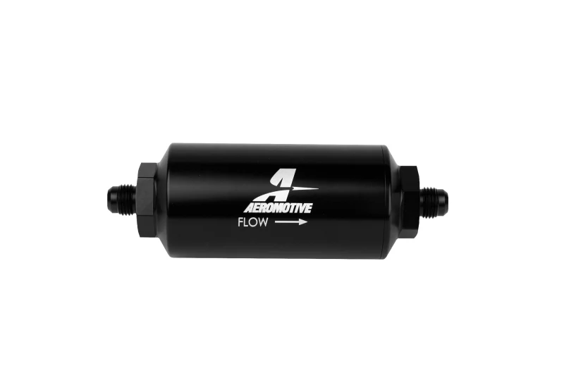 Aeromotive In-Line Filter - (AN-6 Male) 10 Micron Microglass Element Bright Dip Black Finish - Image 6