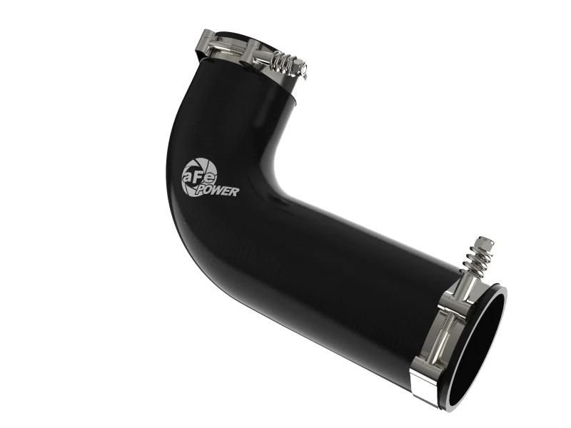 aFe 08-10 Ford Trucks V8-6.4L (td) BladeRunner 3 IN Aluminum Hot Charge Pipe - Black - Image 3