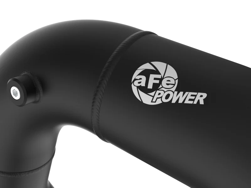 aFe 08-10 Ford Trucks V8-6.4L (td) BladeRunner 3 IN Aluminum Hot Charge Pipe - Black - Image 4