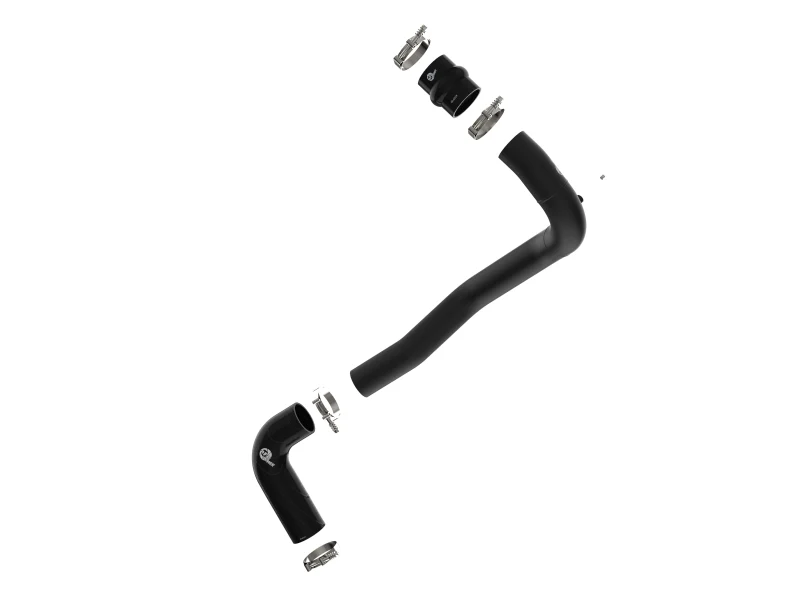 aFe 08-10 Ford Trucks V8-6.4L (td) BladeRunner 3 IN Aluminum Hot Charge Pipe - Black - Image 5