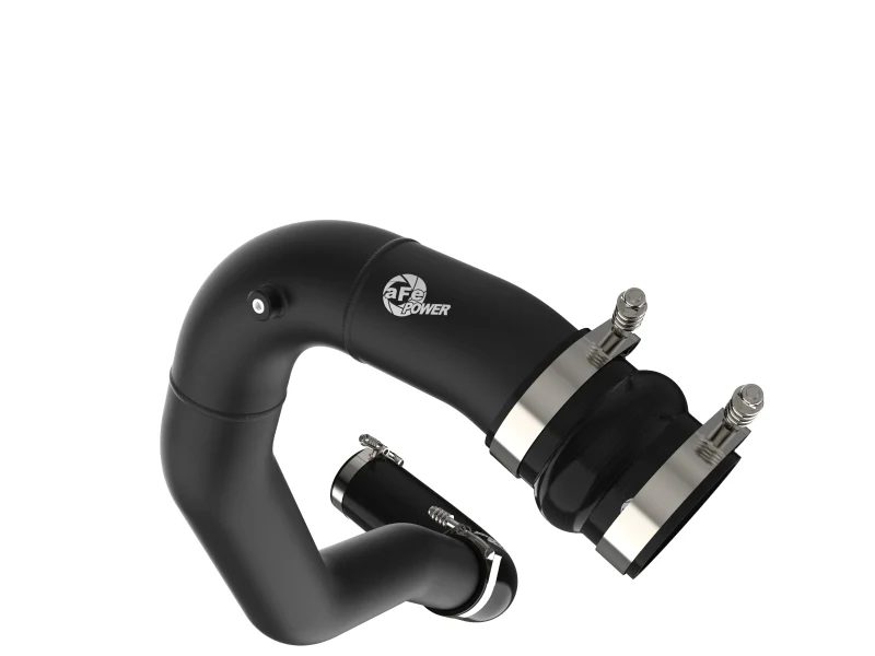 aFe 08-10 Ford Trucks V8-6.4L (td) BladeRunner 3 IN Aluminum Hot Charge Pipe - Black - Image 6
