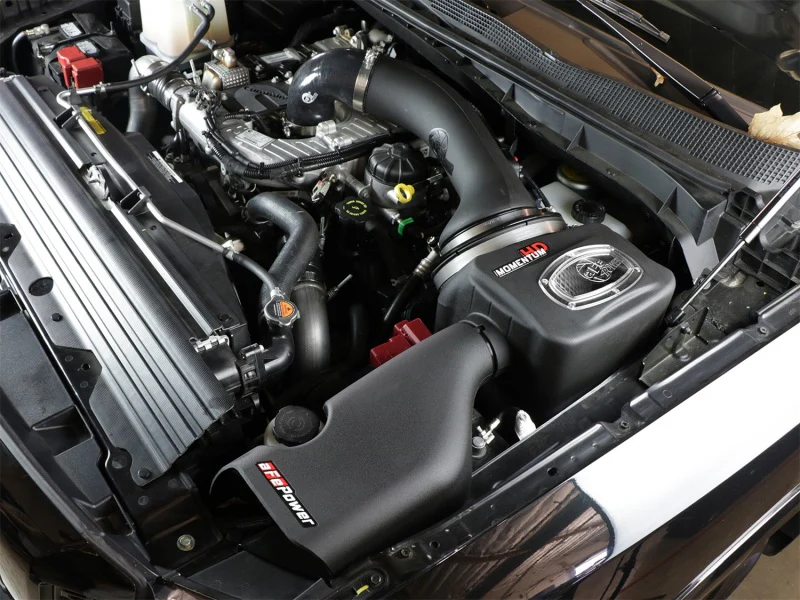 aFe 16-19 Nissan Titan XD V8 5.0L Momentum HD Cold Air Intake System w/ Pro DRY S Media - Image 2
