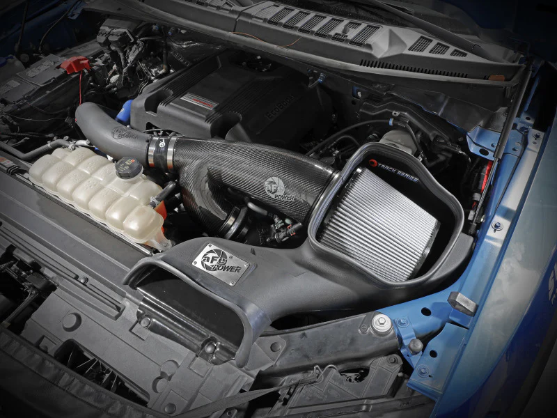 aFe 17-20 Ford F-150/Raptor Track Series Carbon Fiber Cold Air Intake System With Pro DRY S Filters - Image 2