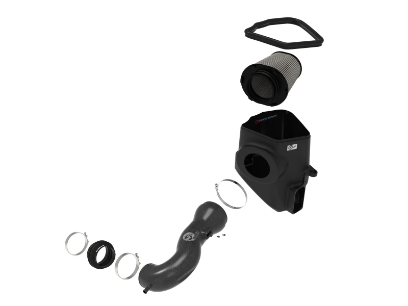 aFe 19-21 GM Trucks 5.3L/6.2L Track Series Carbon Fiber Cold Air Intake System W/ Pro Dry S Filters - Image 3