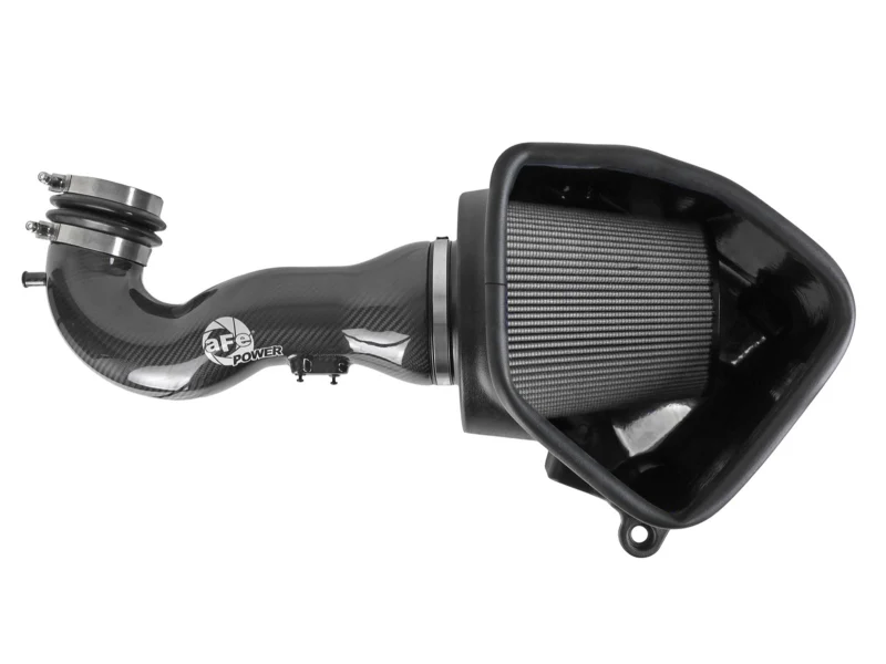 aFe 19-21 GM Trucks 5.3L/6.2L Track Series Carbon Fiber Cold Air Intake System W/ Pro Dry S Filters - Image 9