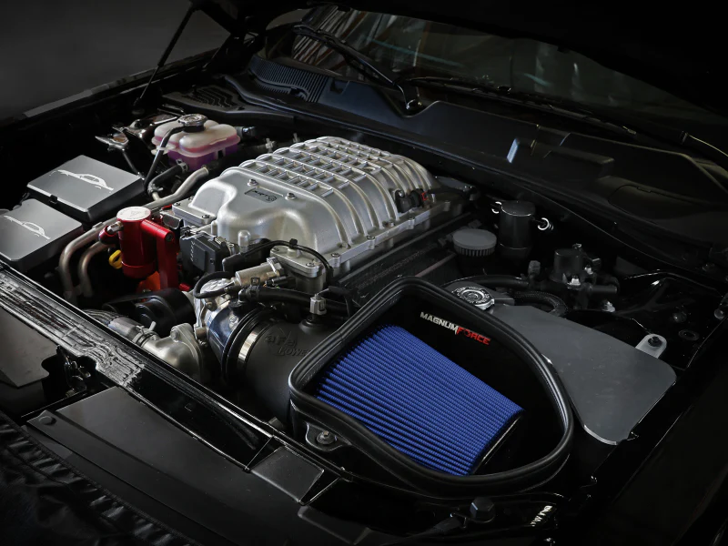 aFe 19-23 Dodge Challenger Hellcat V8-6.2L (sc) Magnum FORCE Stage2 Cold Air Intake System w/Pro 5R - Image 2