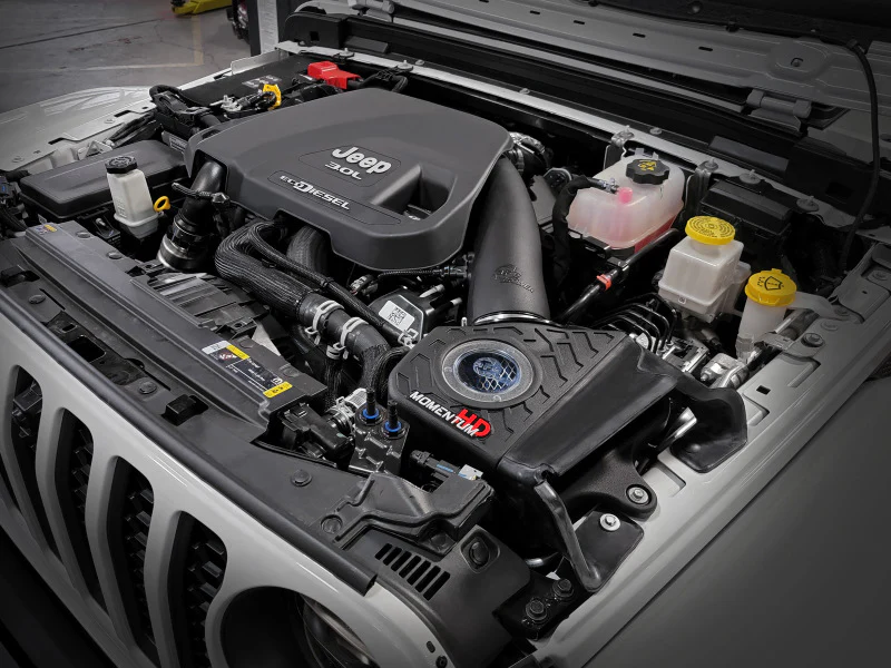 aFe 20-21 Jeep Wrangler (JL) V6-3.0L (td) Momentum HD Cold Air Intake System w/ Pro 10R Media - Image 2