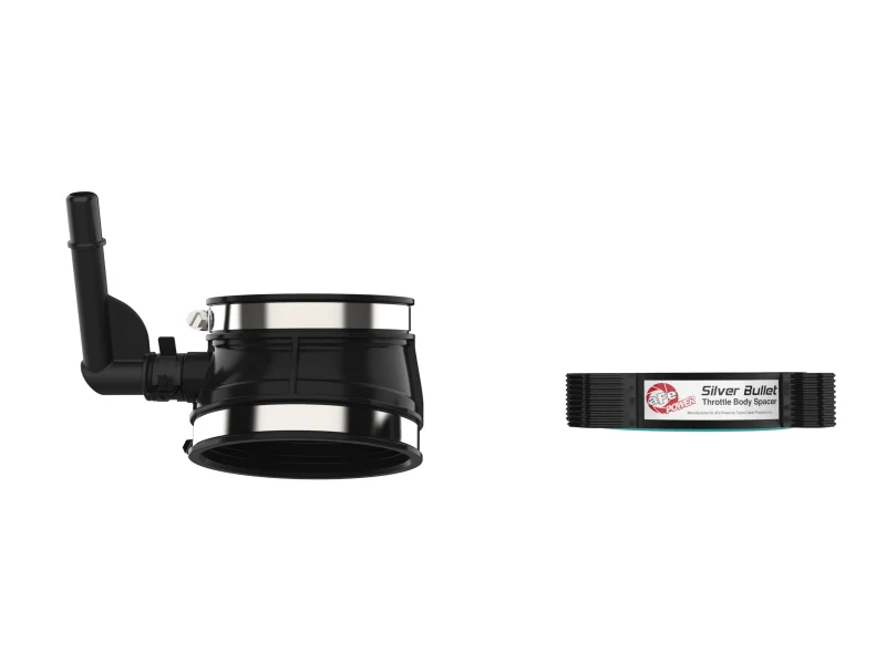 aFe 2020 Vette C8 Silver Bullet Aluminum Throttle Body Spacer / Works With Factory Intake Only - Blk - Image 9