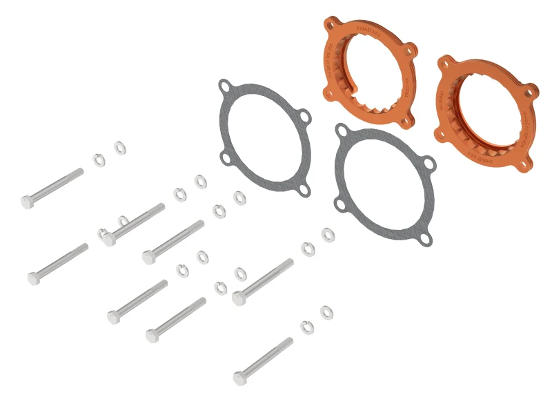 aFe 2024 Ford Mustang GT/ 2024 Ford Mustang Dark Horse V8 5.0L Silver Bullet Throttle Body Spacer - Image 4