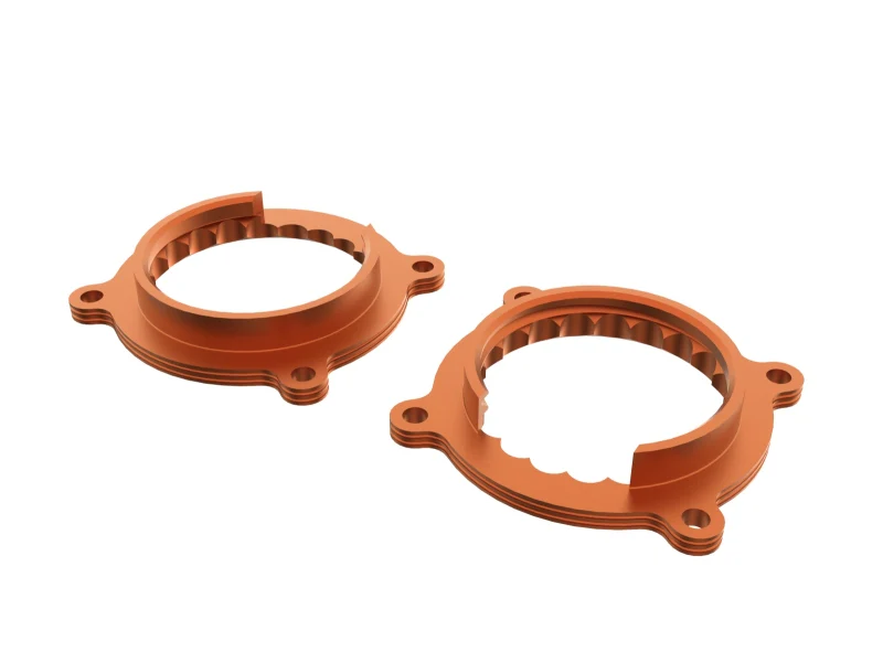 aFe 2024 Ford Mustang GT/ 2024 Ford Mustang Dark Horse V8 5.0L Silver Bullet Throttle Body Spacer - Image 5