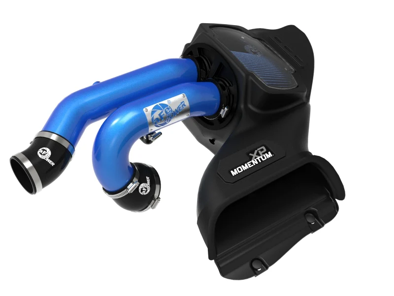 aFe 21-22 Ford F-150 Raptor V6-3.5L(tt) Momentum XP Cold Air Intake System - Blue w/ Pro 5R Filter - Image 8