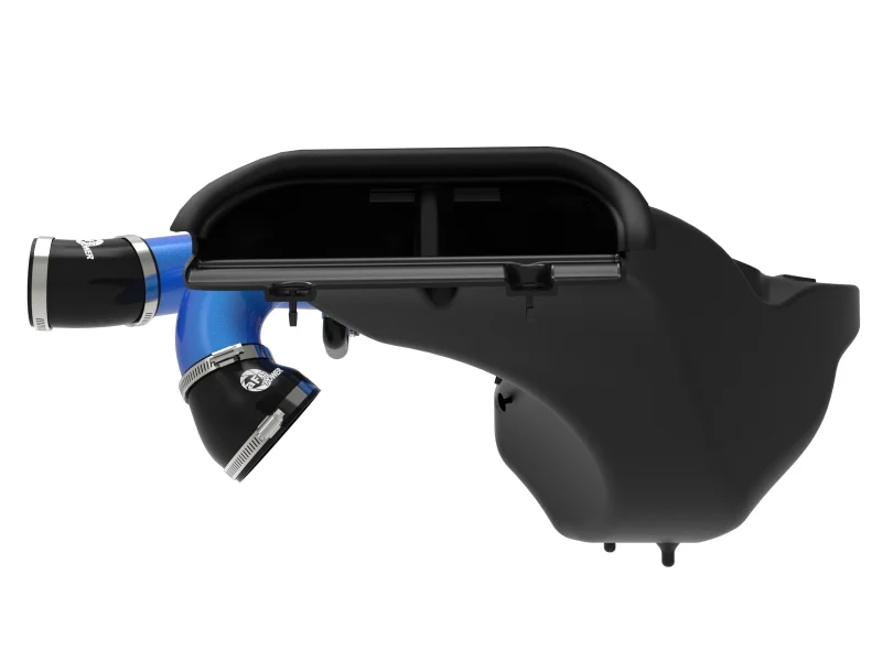 aFe 21-22 Ford F-150 Raptor V6-3.5L(tt) Momentum XP Cold Air Intake System Blue w/ Pro Dry S Filter - Image 10