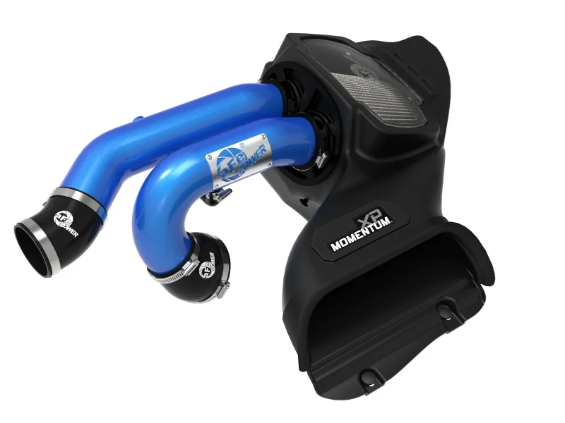 aFe 21-22 Ford F-150 Raptor V6-3.5L(tt) Momentum XP Cold Air Intake System Blue w/ Pro Dry S Filter - Image 8