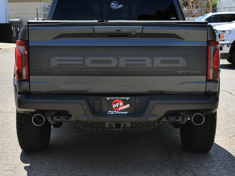 aFe 21-24 Ford F-150 Vulcan Series 3 IN to 3-1/2 IN Stainless Steel Cat-Back Exhaust System - Black - Image 5