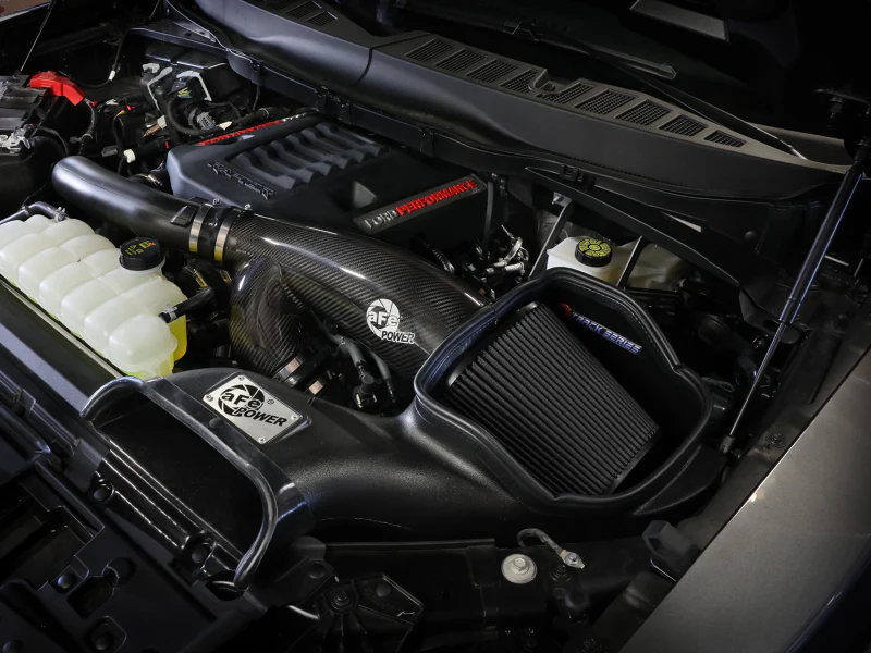 aFe 21-24 Ford F150 Raptor Track Series Carbon Fiber Cold Air Intake System w/ Black Pro 5R Filter - Image 5