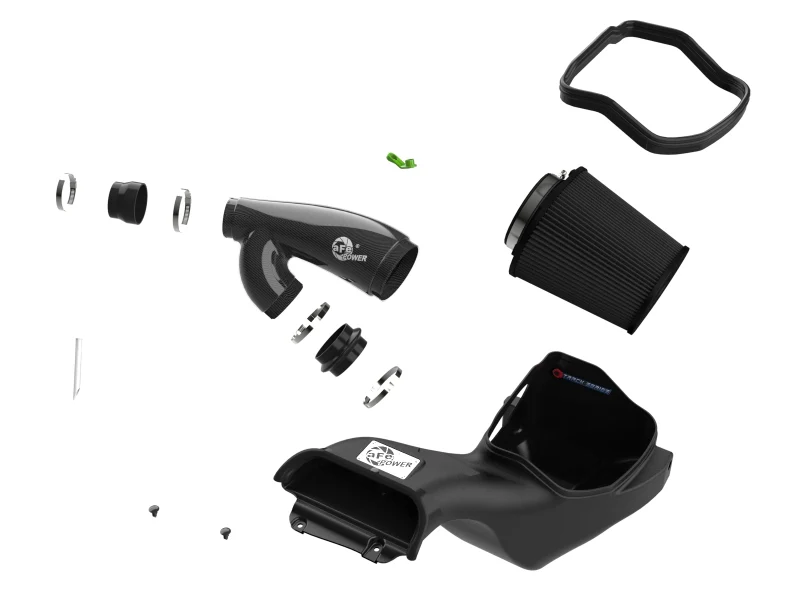 aFe 21-24 Ford F150 Raptor Track Series Carbon Fiber Cold Air Intake System w/ Black Pro 5R Filter - Image 7