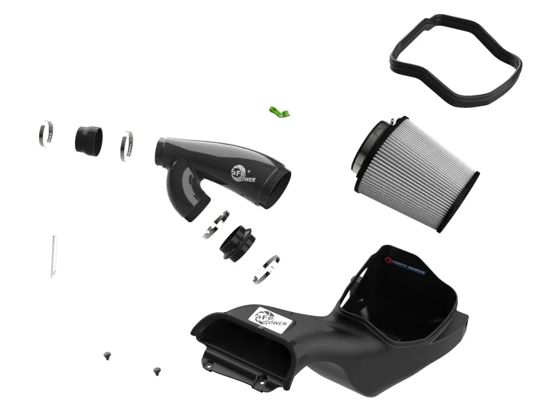 aFe 21-24 Ford F150 Raptor Track Series Carbon Fiber Cold Air Intake System w/ Pro DRY S Filter - Image 6