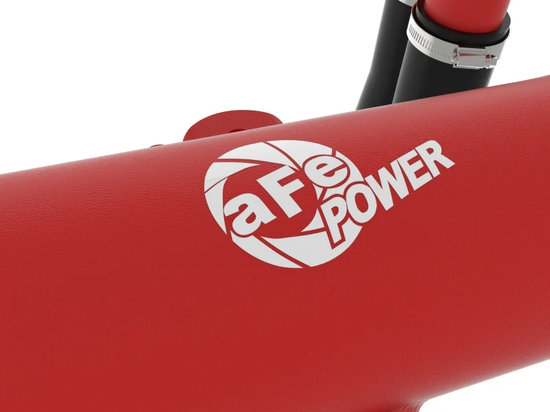 aFe 22-24 Ford Bronco Raptor BladeRunner Aluminum Hot and Cold Charge Pipe Kit Red - Image 3